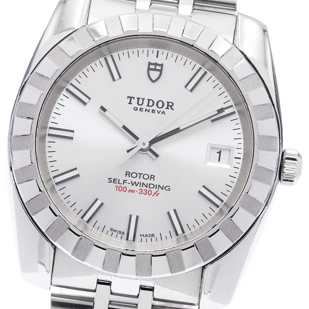 TUDOR CLASSIC DATE SILVER DIAL AUTOMATIC WATCH: TUDOR Classic Date Silver Dial Automatic Watch Brand: TUDOR Type/Style: Wristwatch Material: Band Material Stainless Steel, Case Material Stainless Steel Color: Band Color Silver, Case Color Silver,