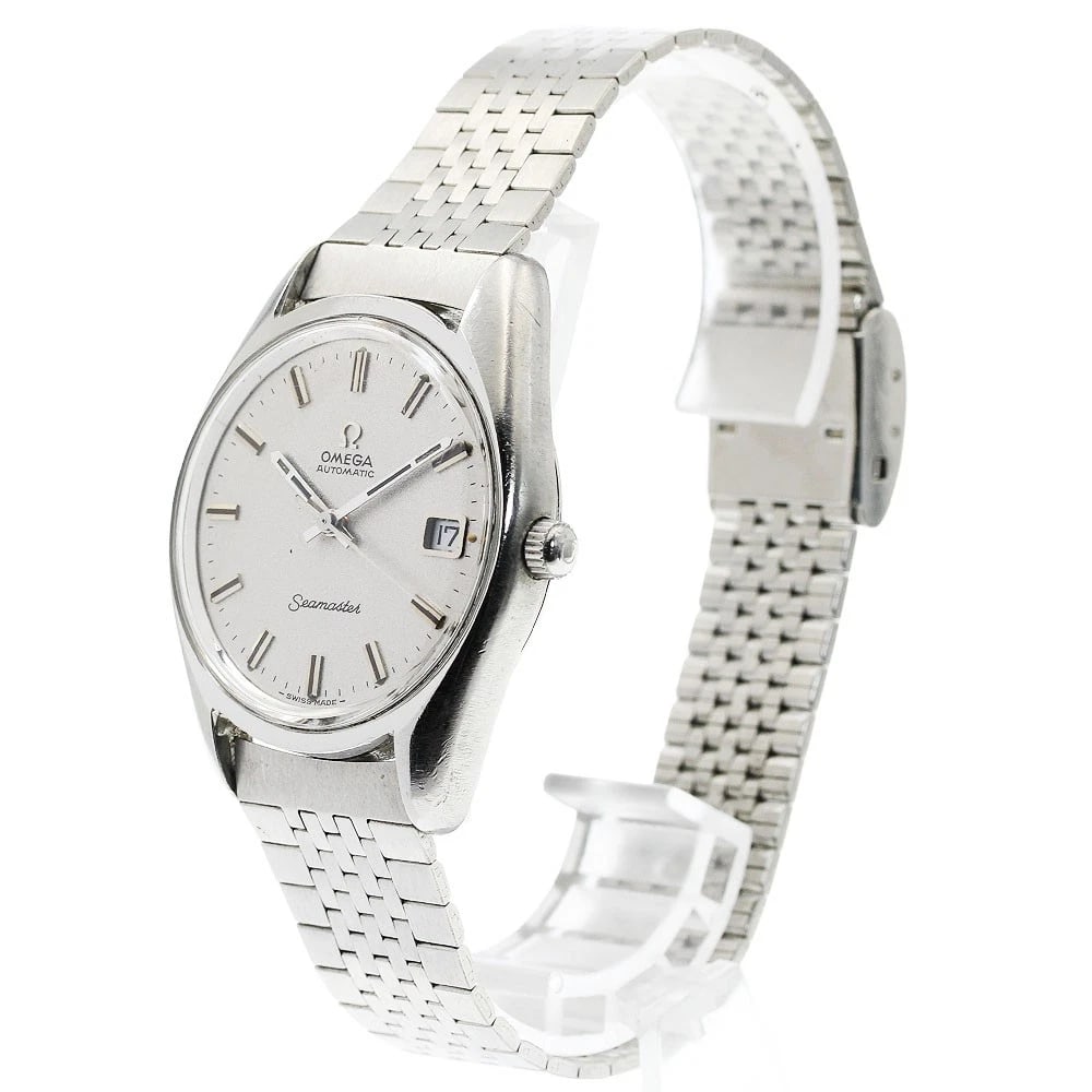 OMEGA SEAMASTER DATE SILVER DIAL AUTOMATIC WATCH - 2
