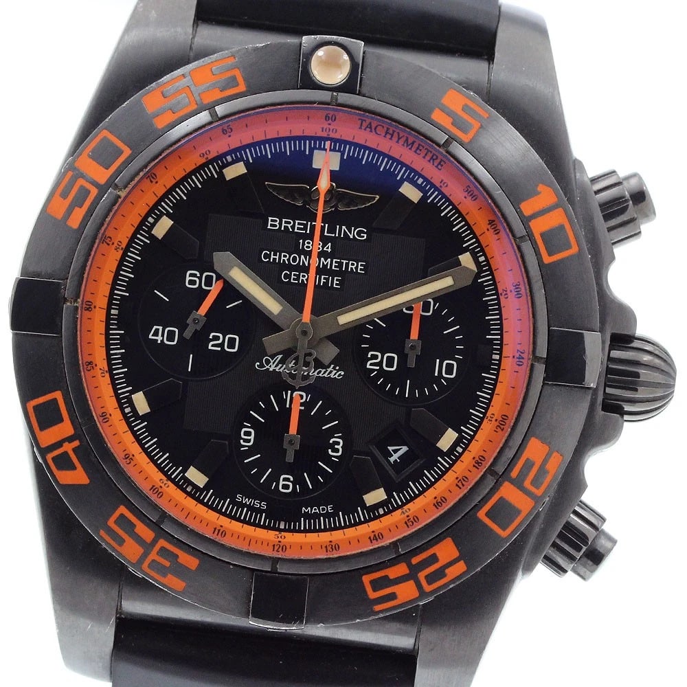 BREITLING CHRONOMRAVEN CHRONOGRAPH DATE AUTOMATIC WATCH: BREITLING ChronomRaven Chronograph Date Automatic Watch Brand: BREITLING Type/Style: Wristwatch Material: Band Material rubber, Case Material Stainless Steel (DLC coating) Color: Band Color black, Cas