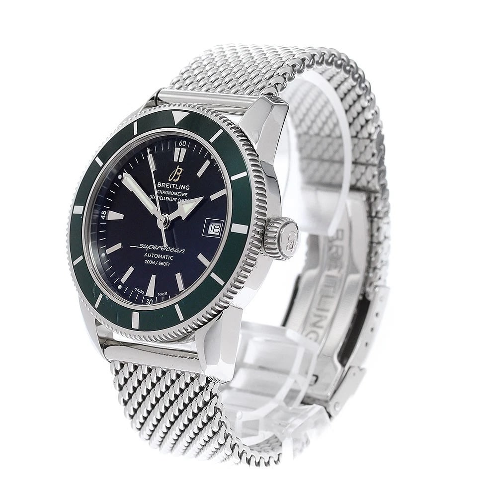 BREITLING SUPEROCEAN BLACK DIAL AUTOMATIC WATCH - 2
