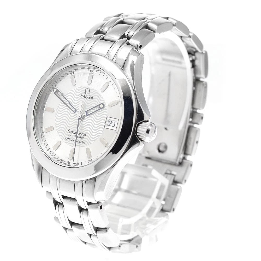 OMEGA SEAMASTER DATE SILVER DIAL AUTOMATIC WATCH - 2