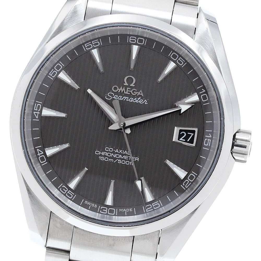 OMEGA SEAMASTER AQUA TERRA AUTOMATIC WATCH: OMEGA Seamaster Aqua Terra Automatic Watch Brand: OMEGA Type/Style: Wristwatch Material: Band Material Stainless Steel, Case Material Stainless Steel Color: Band Color Silver, Case Color Silver, Dial