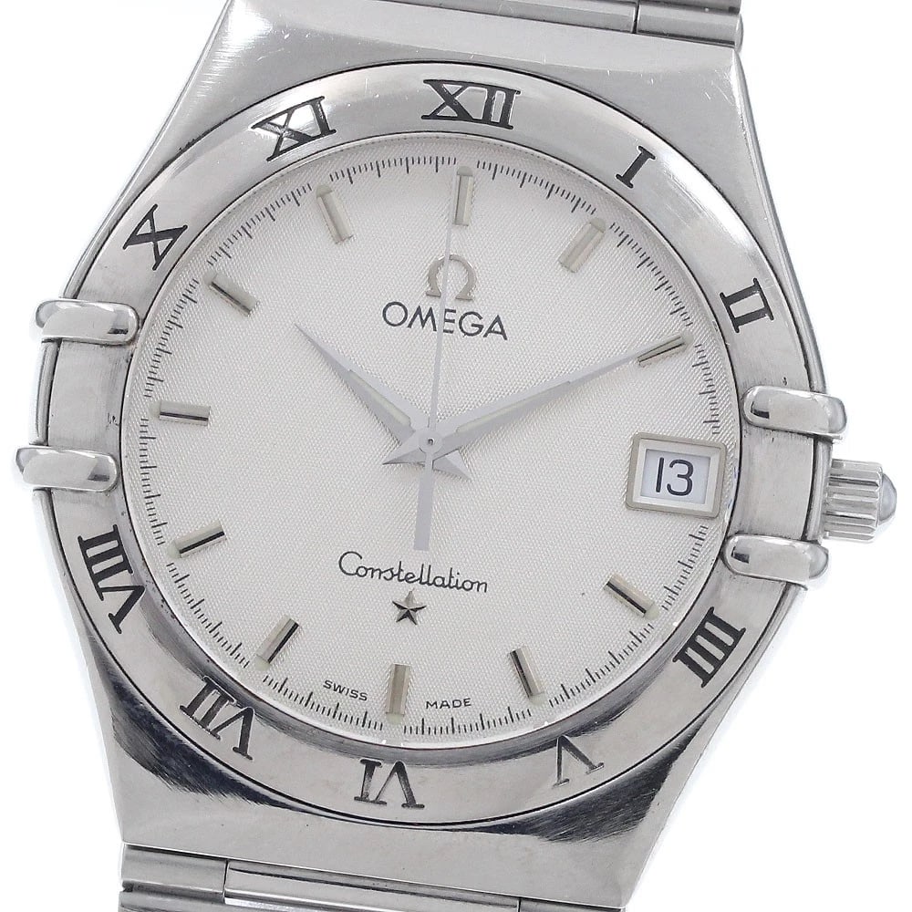 OMEGA CONSTELLATION DATE SILVER DIAL QUARTZ WATCH: OMEGA Constellation Date Silver Dial Quartz Watch Brand: OMEGA Type/Style: Wristwatch Material: Band Material Stainless Steel, Case Material Stainless Steel Color: Band Color Silver, Case Color