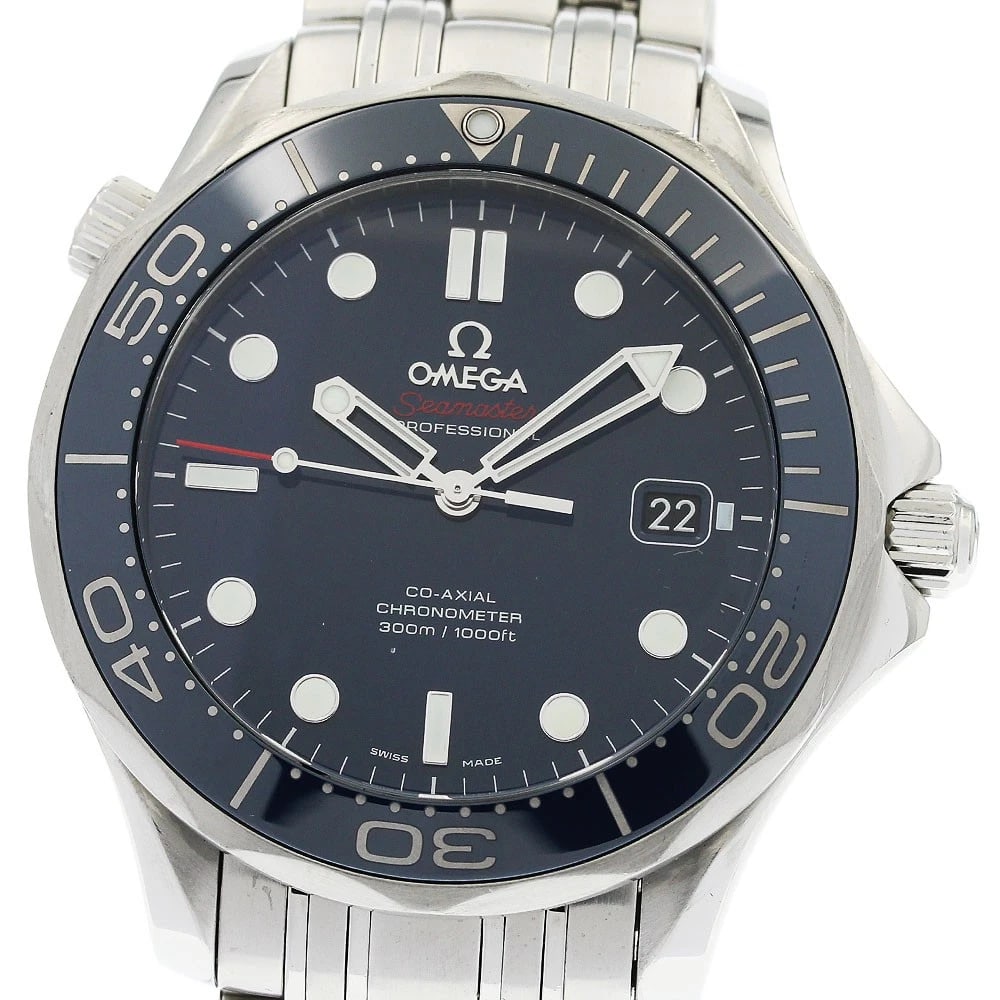 OMEGA SEAMASTER DIVER AUTOMATIC WATCH: OMEGA Seamaster Diver Automatic Watch Brand: OMEGA Type/Style: Wristwatch Material: Band Material Stainless Steel, Case Material Stainless Steel Color: Band Color Silver, Case Color Silver, Dial