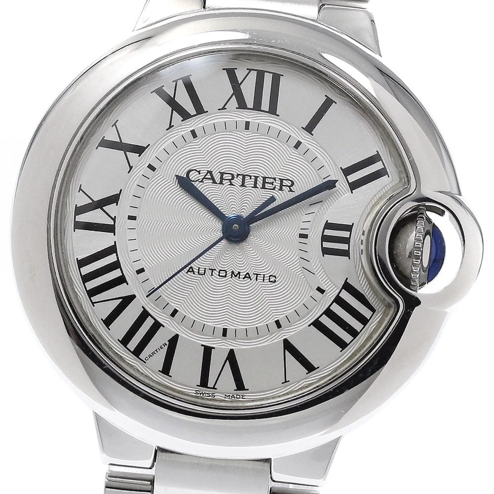 CARTIER BARON BLUE MM SILVER DIAL AUTOMATIC WATCH: CARTIER Baron Blue MM Silver Dial Automatic Watch Brand: CARTIER Type/Style: Wristwatch Material: Band Material Stainless Steel, Case Material Stainless Steel Color: Band Color Silver, Case Color