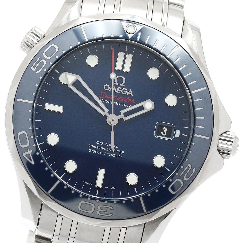 OMEGA SEAMASTER DIVER DATE AUTOMATIC WATCH: OMEGA Seamaster Diver Date Automatic Watch Brand: OMEGA Type/Style: Wristwatch Material: Band Material Stainless Steel, Case Material Stainless Steel Color: Band Color Silver, Case Color Silver, Dial 