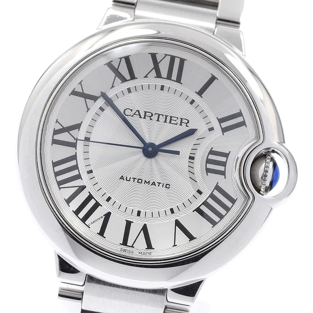 CARTIER BALLON BLUE SILVER DIAL AUTOMATIC WATCH: CARTIER Ballon Blue Silver Dial Automatic Watch Brand: CARTIER Type/Style: Wristwatch Material: Band Material Stainless Steel, Case Material Stainless Steel Color: Band Color Silver, Case Color