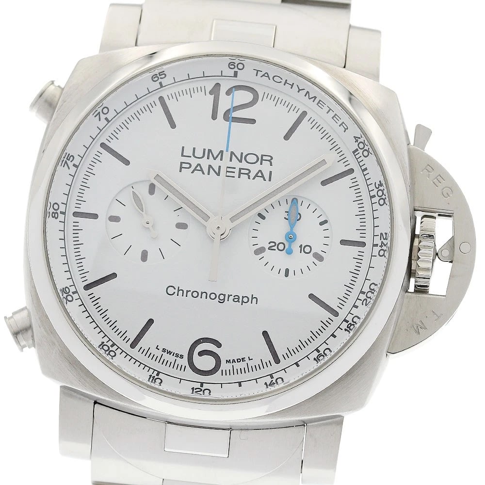 PANERAI LUMINOR CHRONO CHRONOGRAPH AUTOMATIC WATCH: PANERAI Luminor Chrono Chronograph Automatic Watch Brand: PANERAI Type/Style: Wristwatch Material: Band Material Stainless Steel, Case Material Stainless Steel Color: Band Color Silver, Case Color