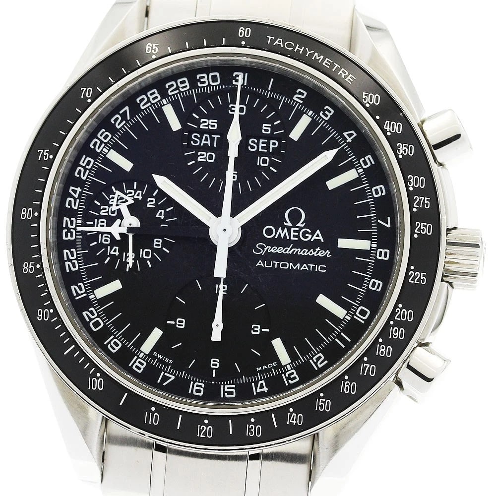 OMEGA SPEEDMASTER MARK 40 COSMOS AUTOMATIC WATCH: OMEGA Speedmaster Mark 40 Cosmos Automatic Watch Brand: OMEGA Type/Style: Wristwatch Material: Band Material Stainless Steel, Case Material Stainless Steel Color: Band Color Silver, Case Color Silver,