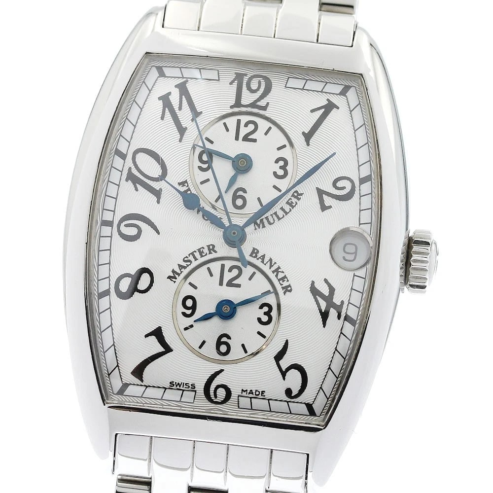 FRANCK MULLER TONO CURVEX MASTER BANKER DATE AUTOMATIC WATCH: FRANCK MULLER Tono Curvex Master Banker Date Automatic Watch Brand: FRANCK MULLER Type/Style: Wristwatch Material: Band Material Stainless Steel, Case Material Stainless Steel Color: Band Color