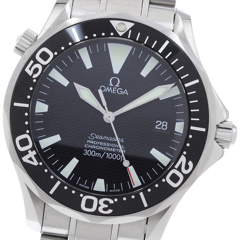 OMEGA SEAMASTER DATE BLACK DIAL AUTOMATIC WATCH: OMEGA Seamaster Date black Dial Automatic Watch Brand: OMEGA Type/Style: Wristwatch Material: Band Material Stainless Steel, Case Material Stainless Steel Color: Band Color Silver, Case Color Silver,