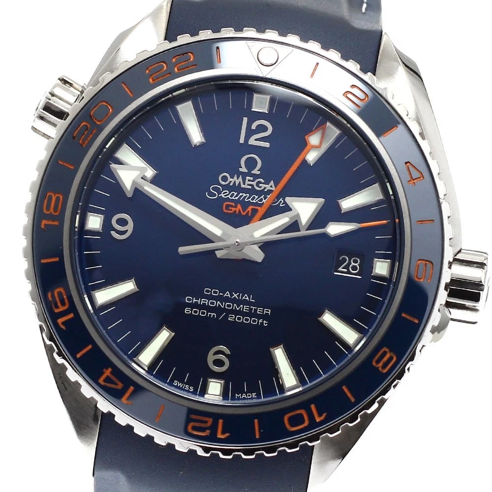 OMEGA SEAMASTER PLANET OCEAN AUTOMATIC WATCH: OMEGA Seamaster Planet Ocean Automatic Watch Brand: OMEGA Type/Style: Wristwatch Material: Band Material rubber, Case Material Stainless Steel Color: Band Color Navy, Case Color Silver, Dial Color Nav