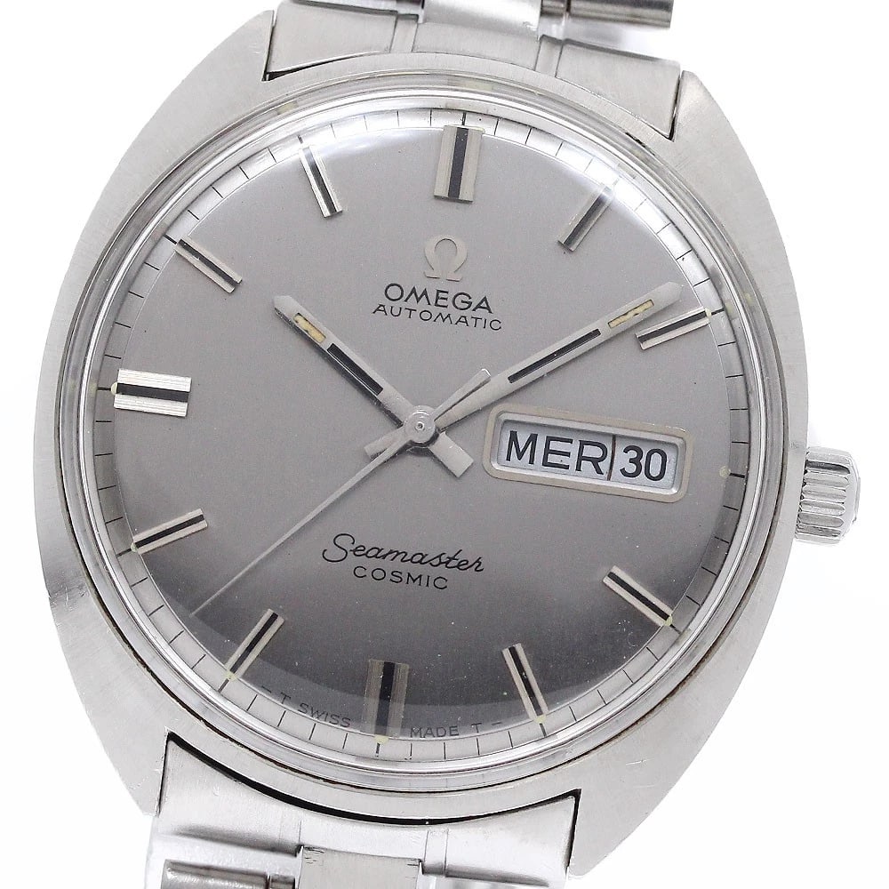 OMEGA SEAMASTER COSMIC DAY DATE AUTOMATIC WATCH: OMEGA Seamaster Cosmic Day date Automatic Watch Brand: OMEGA Type/Style: Wristwatch Material: Band Material Stainless Steel, Case Material Stainless Steel Color: Band Color Silver, Case Color Silver, 