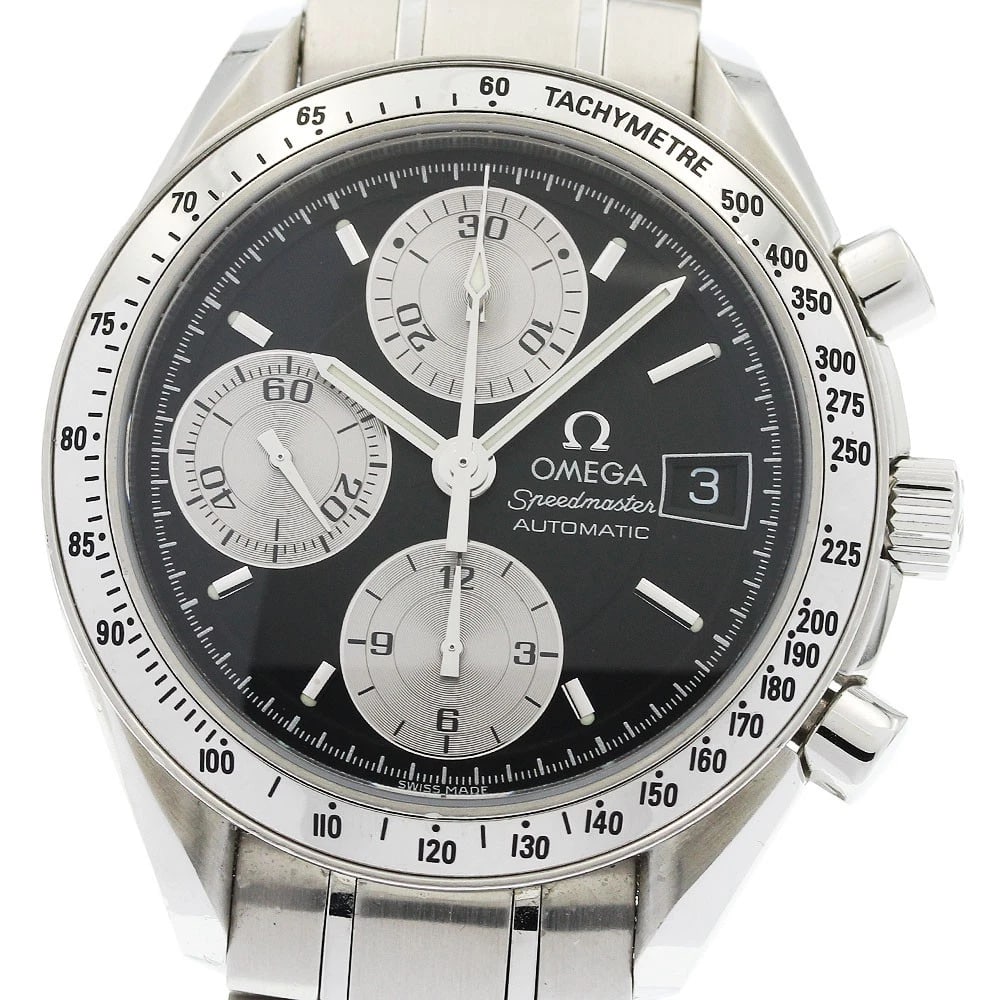 OMEGA SPEEDMASTER MARUI LIMITED DATE AUTOMATIC WATCH: OMEGA Speedmaster Marui Limited Date Automatic Watch Brand: OMEGA Type/Style: Wristwatch Material: Band Material Stainless Steel, Case Material Stainless Steel Color: Band Color Silver, Case Color Sil