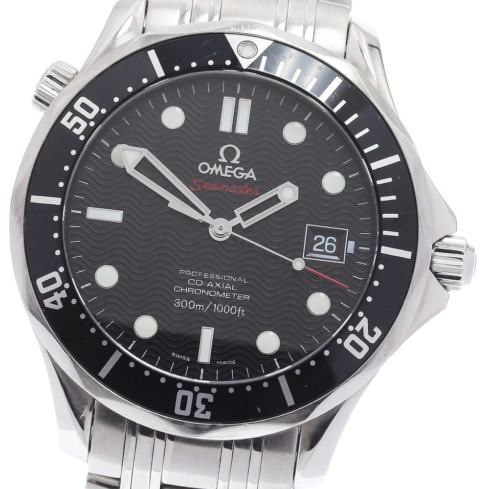 OMEGA SEAMASTER CO-AXIAL AUTOMATIC WATCH: OMEGA Seamaster Co-Axial Automatic Watch Brand: OMEGA Type/Style: Wristwatch Material: Band Material Stainless Steel, Case Material Stainless Steel Color: Band Color Silver, Case Color Silver, Dial Co