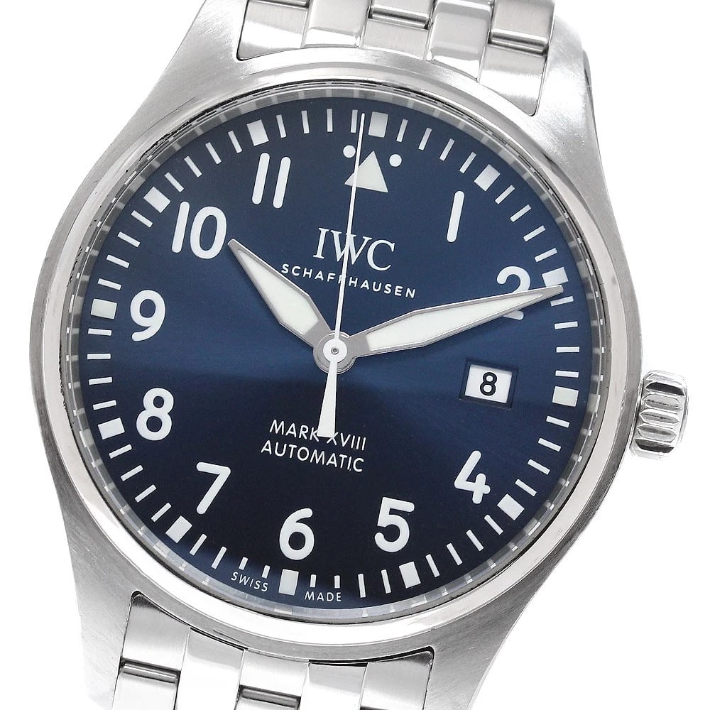 IWC SCHAFFHAUSEN MARK PETIT AUTOMATIC WATCH: IWC SCHAFFHAUSEN Mark Petit Automatic Watch Brand: IWC SCHAFFHAUSEN Type/Style: Wristwatch Material: Band Material Stainless Steel, Case Material Stainless Steel Color: Band Color Silver, Case Color S