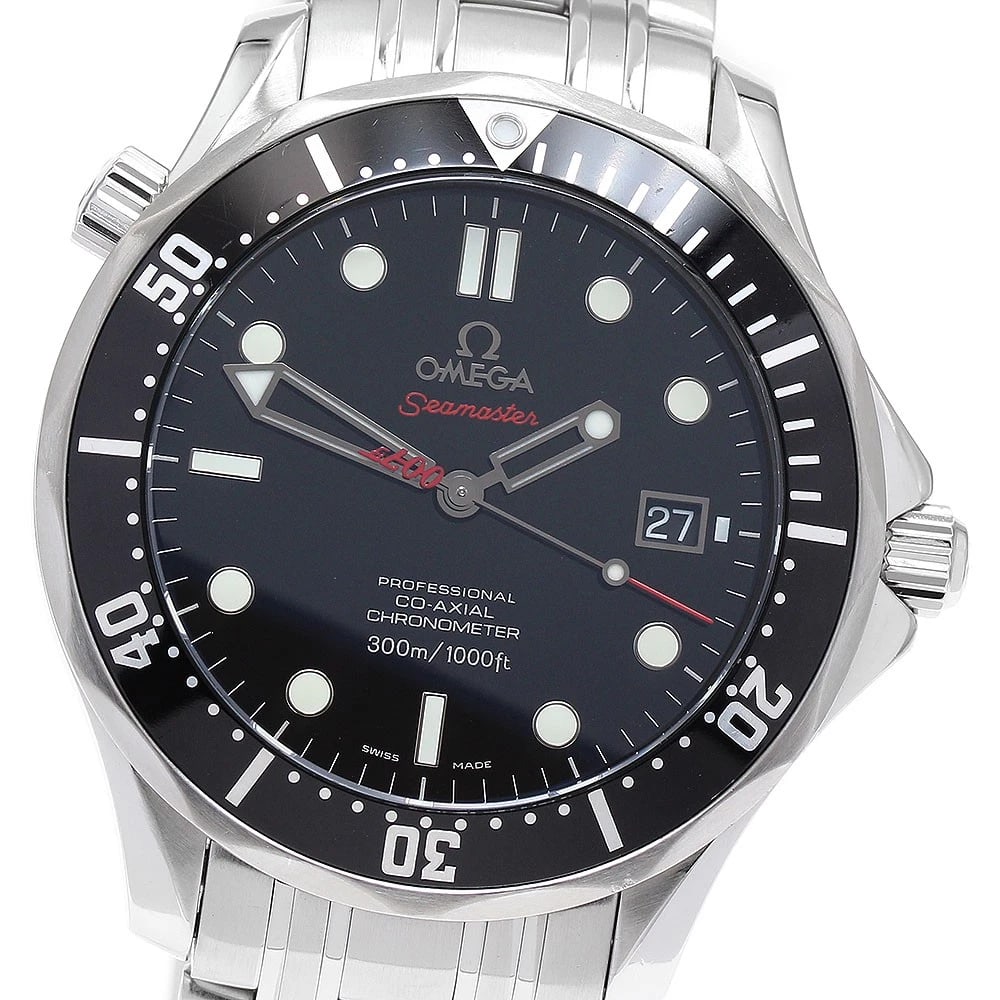 OMEGA SEAMASTER JAMES BOND AUTOMATIC WATCH: OMEGA Seamaster James Bond Automatic Watch Brand: OMEGA Type/Style: Wristwatch Material: Band Material Stainless Steel, Case Material Stainless Steel Color: Band Color Silver, Case Color Silver, Dial 