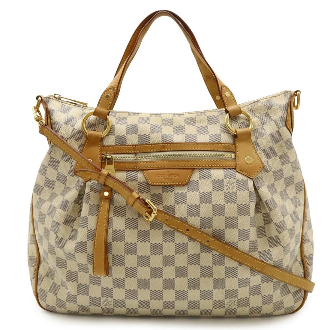 LOUIS VUITTON DAMIER AZUR EVORA MM TOTE BAG: LOUIS VUITTON Damier Azur Evora MM Tote Bag Brand: Louis Vuitton Type/Style: Handbag, Shoulder bag, Tote bag Material: Damier Azur Color: Damier Azur, Ivory Size: (HxWxD) 32cm x 41cm x 10cm / 12.59inc