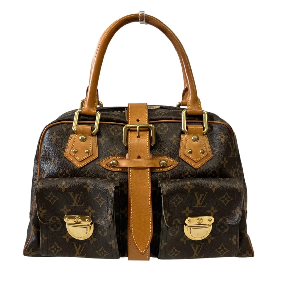 LOUIS VUITTON MANHATTAN GM HANDBAG, MONOGRAM CANVAS: Louis Vuitton Manhattan GM Handbag, Monogram Canvas Brand: Louis Vuitton Type/Style: Handbag Material: Monogram Color: Brown Size: (HxWxD) 23cm x 38cm x 13cm / 9.05inch x 14.96inch x 5.11inch