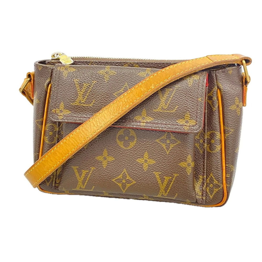 LOUIS VUITTON MONOGRAM VIVACITE PM SHOULDER BAG: Louis Vuitton Monogram Vivacite PM Shoulder Bag Brand: Louis Vuitton Type/Style: Shoulder bag Material: none Color: Brown Size: (HxWxD) 13cm x 18cm x 9cm / 5.11inch x 7.08inch x 3.54inch Accessories: