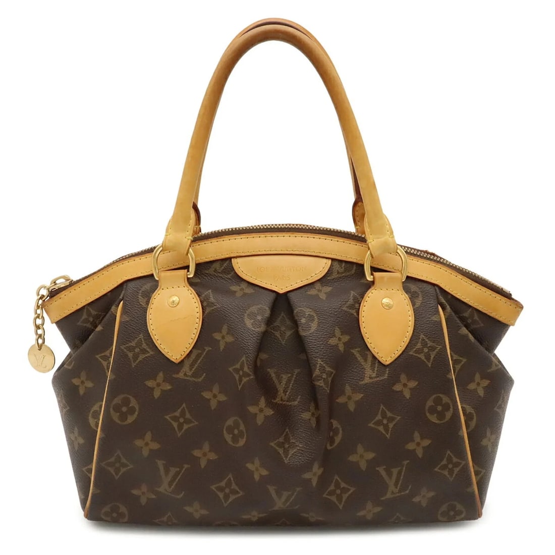 LOUIS VUITTON MONOGRAM TIVOLI PM HANDBAG: LOUIS VUITTON Monogram Tivoli PM Handbag Brand: Louis Vuitton Type/Style: Handbag, Tote bag Material: Monogram Color: Brown, Monogram Size: (HxWxD) 23cm x 28.5cm x 14.5cm / 9.05inch x 11.22inch x