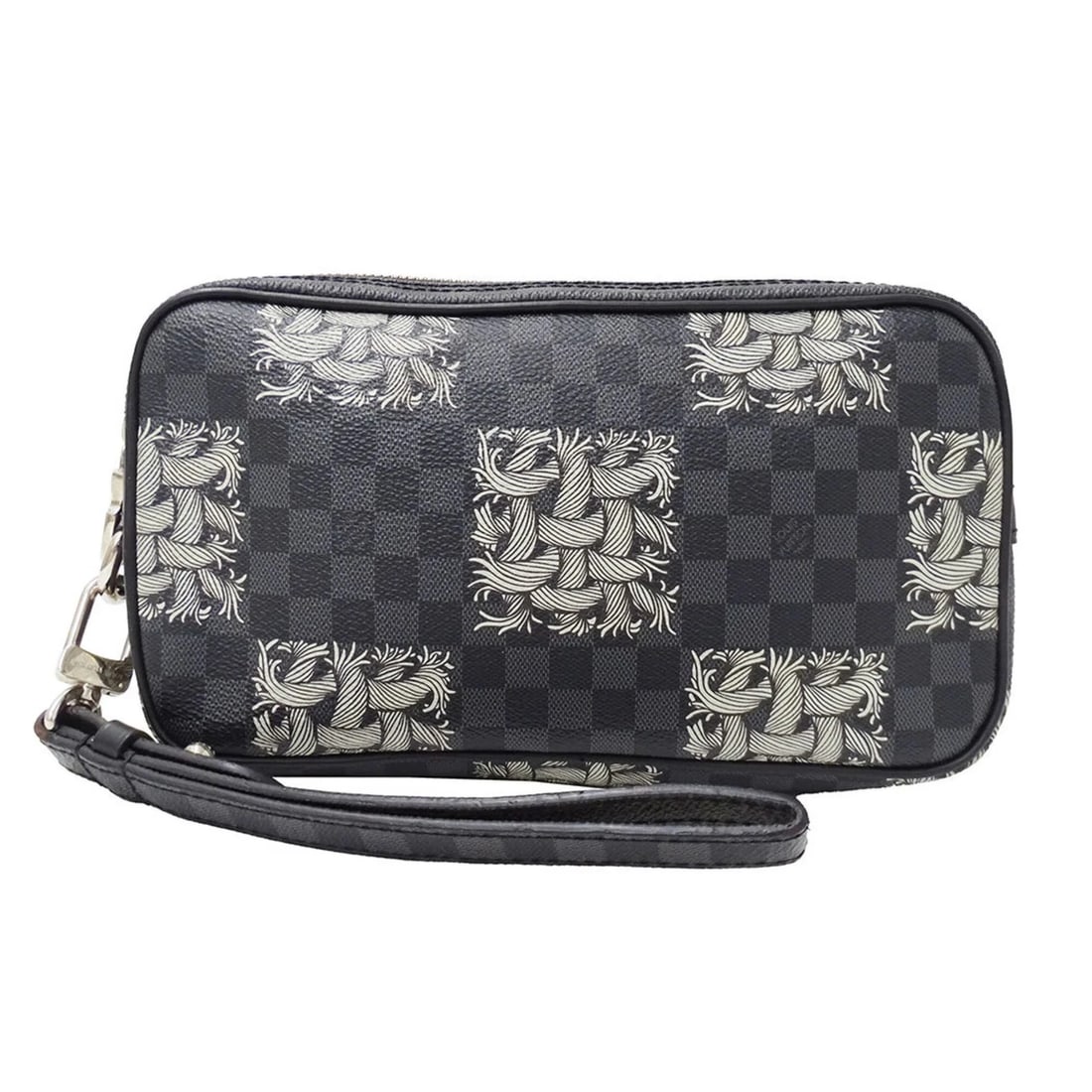 LOUIS VUITTON HANDBAG, BRAND CLUTCH BAG: Louis Vuitton Handbag, Brand Clutch Bag Brand: Louis Vuitton Type/Style: Clutch bag, Handbag Material: Damier Graphite Color: Black, Galle Size: (HxWxD) 12cm x 21.5cm x 4cm / 4.72inch x 8.46inch x