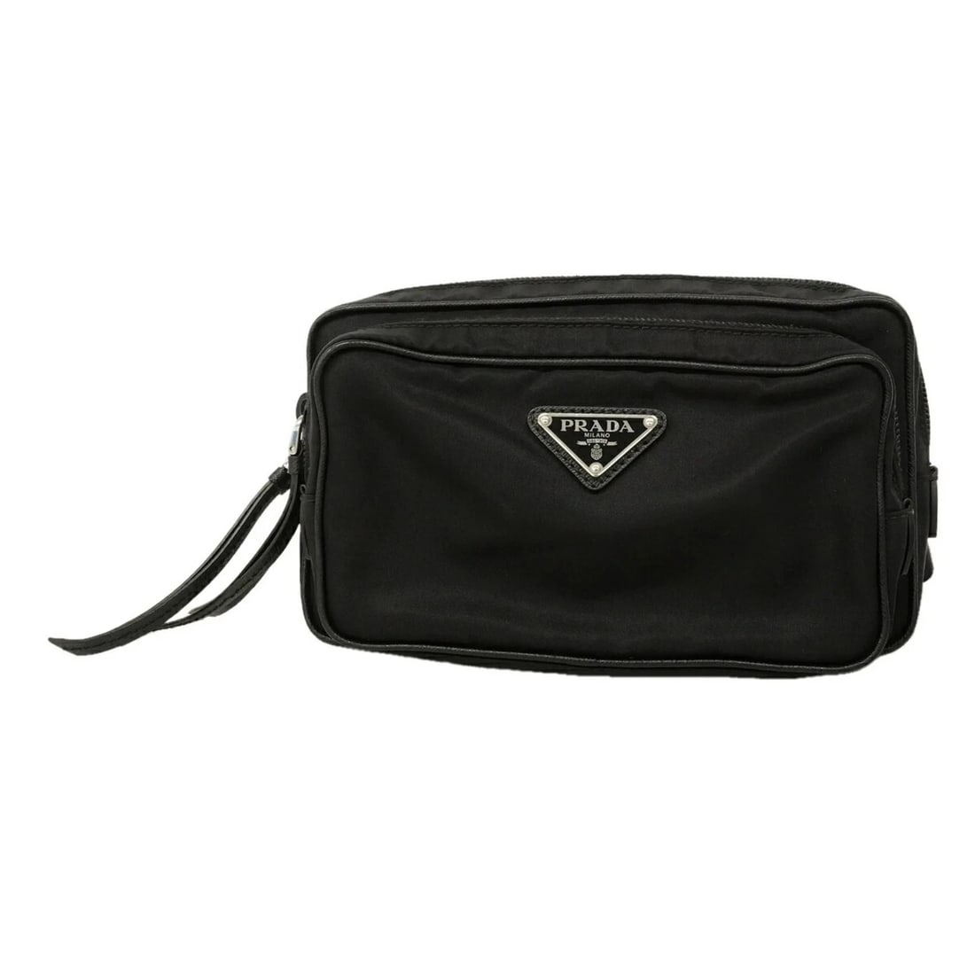 PRADA TESSUTO NYLON BAG/BODY BAG, BLACK: Prada Tessuto Nylon Bag/Body Bag, Black Brand: Prada Type/Style: Sling bag Material: Nylon Color: Black Size: (HxWxD) 12.5cm x 21cm x 6cm / 4.92inch x 8.26inch x 2.36inch Accessories: None