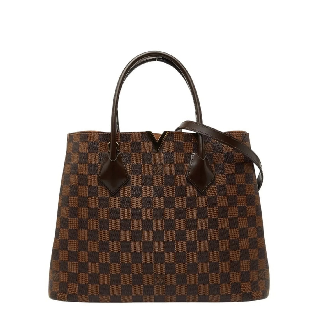 LOUIS VUITTON DAMIER KENSINGTON TOTE BAG/SHOULDER BAG: Louis Vuitton Damier Kensington Tote Bag/Shoulder Bag Brand: Louis Vuitton Type/Style: Shoulder bag, Tote bag Material: PVC , Leather Color: Brown, Ebene Size: (HxWxD) 26cm x 34.5cm x 15cm /