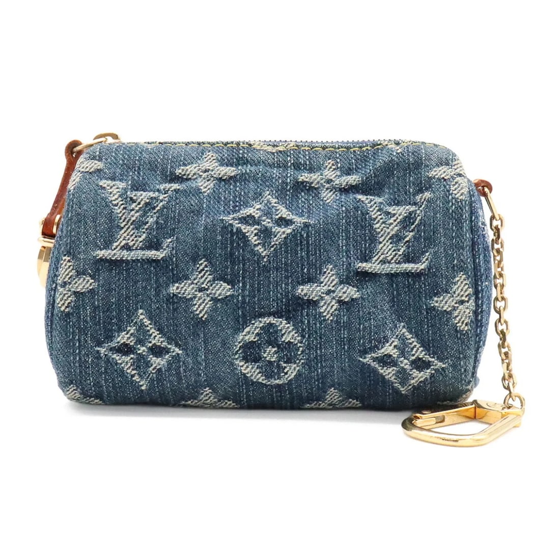 LOUIS VUITTON MONOGRAM DENIM: LOUIS VUITTON Monogram Denim Brand: Louis Vuitton Type/Style: Handbag Material: Monogram Denim Color: Blue Size: (HxWxD) 6.5cm x 12cm x 5.5cm / 2.55inch x 4.72inch x 2.16inch Accessories: None