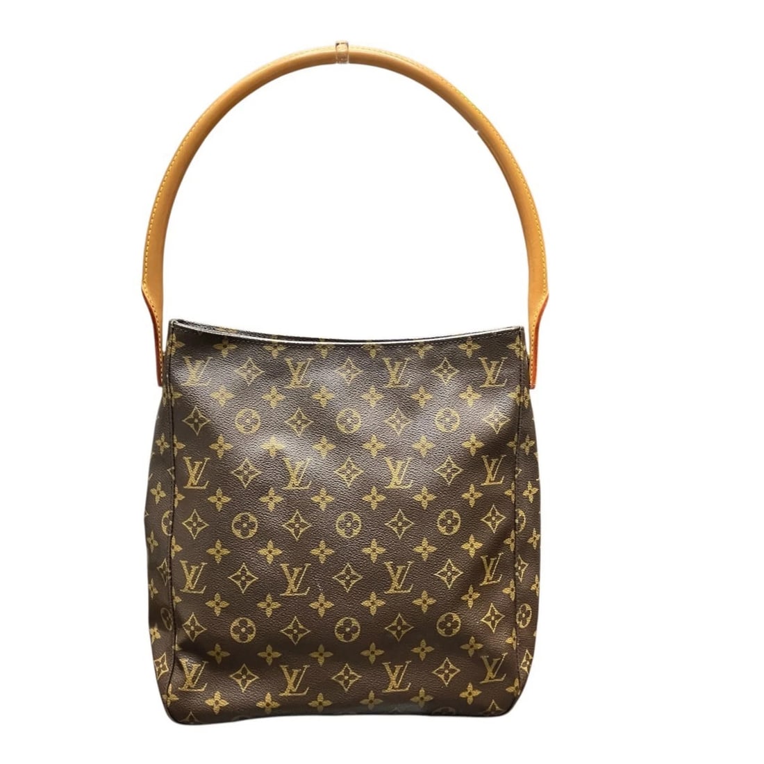 LOUIS VUITTON LOUVRE GM TOTE BAG, TOILE CANVAS: Louis Vuitton Louvre GM Tote Bag, Toile Canvas Brand: Louis Vuitton Type/Style: Tote bag Material: none Color: Brown Size: (HxWxD) 31cm x 29.5cm x 10cm / 12.2inch x 11.61inch x 3.93inch Accessories: