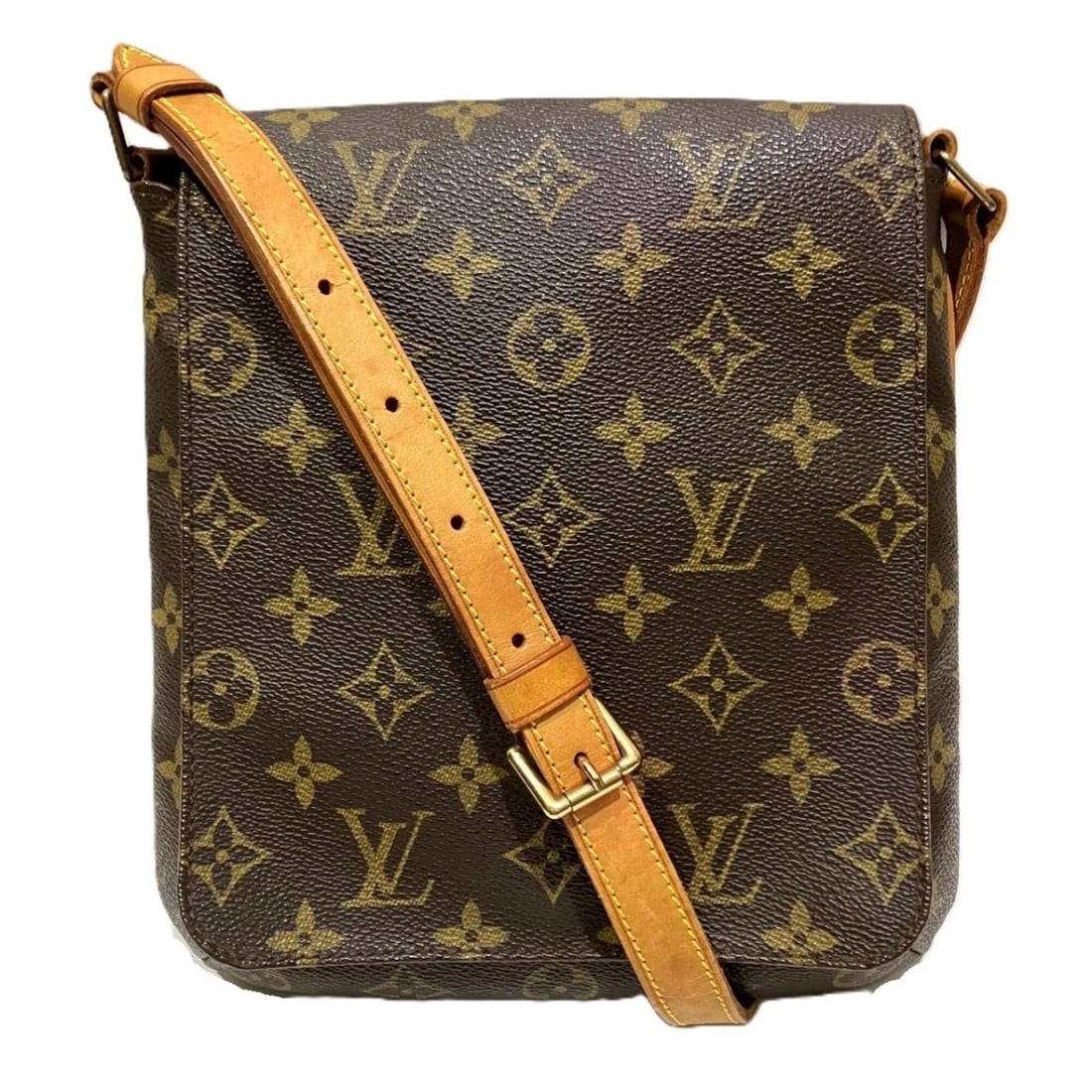 LOUIS VUITTON MUSETTE SALSA SHOULDER BAG: Louis Vuitton Musette Salsa Shoulder Bag Brand: Louis Vuitton Type/Style: Shoulder bag Material: Monogram Color: Brown Size: (HxWxD) 23cm x 21cm x 5cm / 9.05inch x 8.26inch x 1.96inch Accessories:
