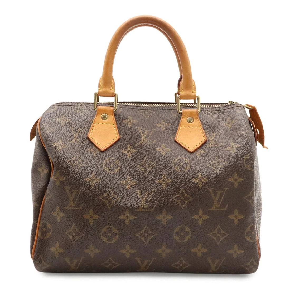 LOUIS VUITTON MONOGRAM SPEEDY 25 HANDBAG: LOUIS VUITTON Monogram Speedy 25 Handbag Brand: Louis Vuitton Type/Style: Handbag Material: Monogram Color: Brown, Monogram Size: (HxWxD) 18.5cm x 25cm x 14.5cm / 7.28inch x 9.84inch x 5.7inch