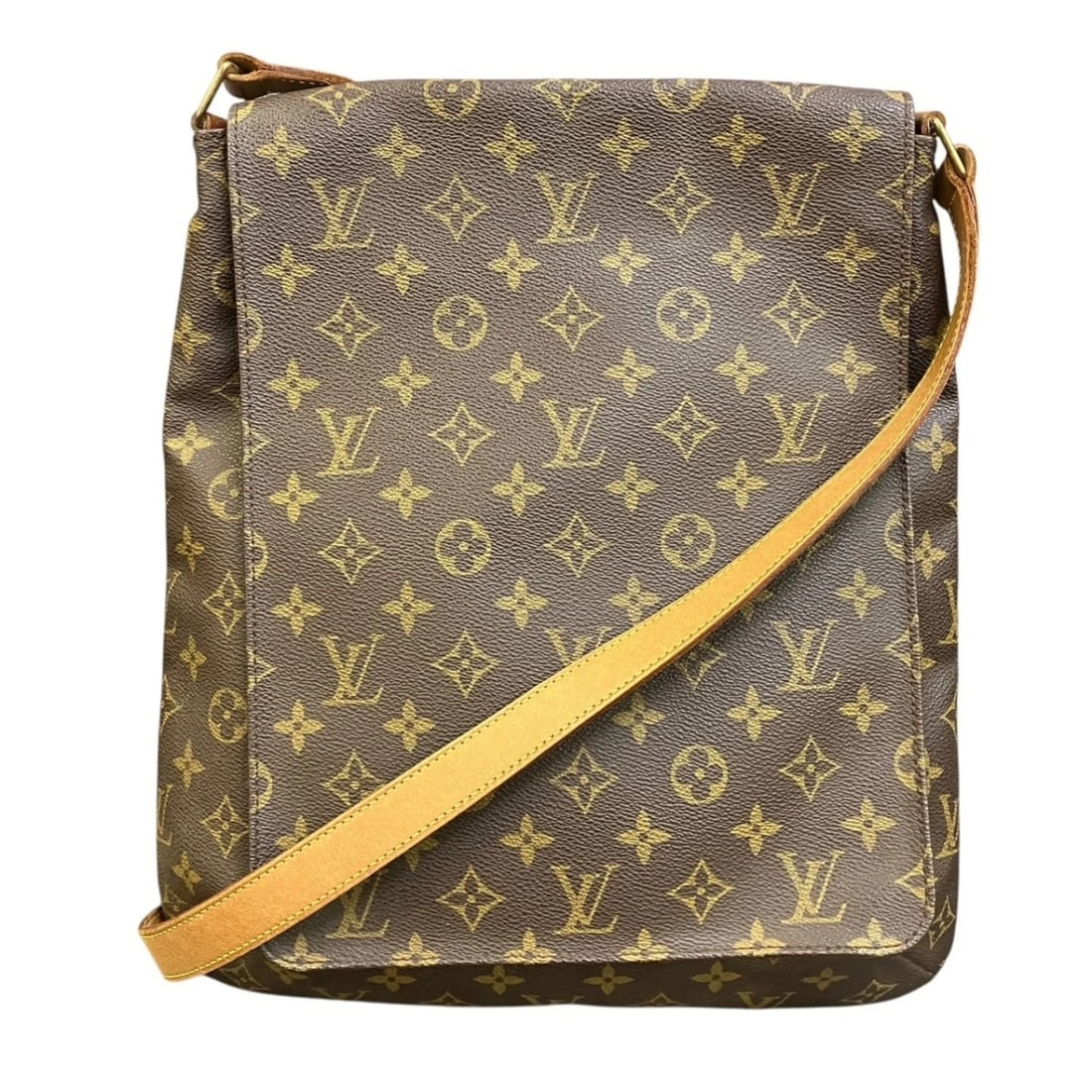 LOUIS VUITTON MUSETTE SHOULDER BAG, MONOGRAM CANVAS: Louis Vuitton Musette Shoulder Bag, Monogram Canvas Brand: Louis Vuitton Type/Style: Shoulder bag Material: Monogram Color: Brown Size: (HxWxD) 34cm x 32cm x 2cm / 13.38inch x 12.59inch x 0.78inch