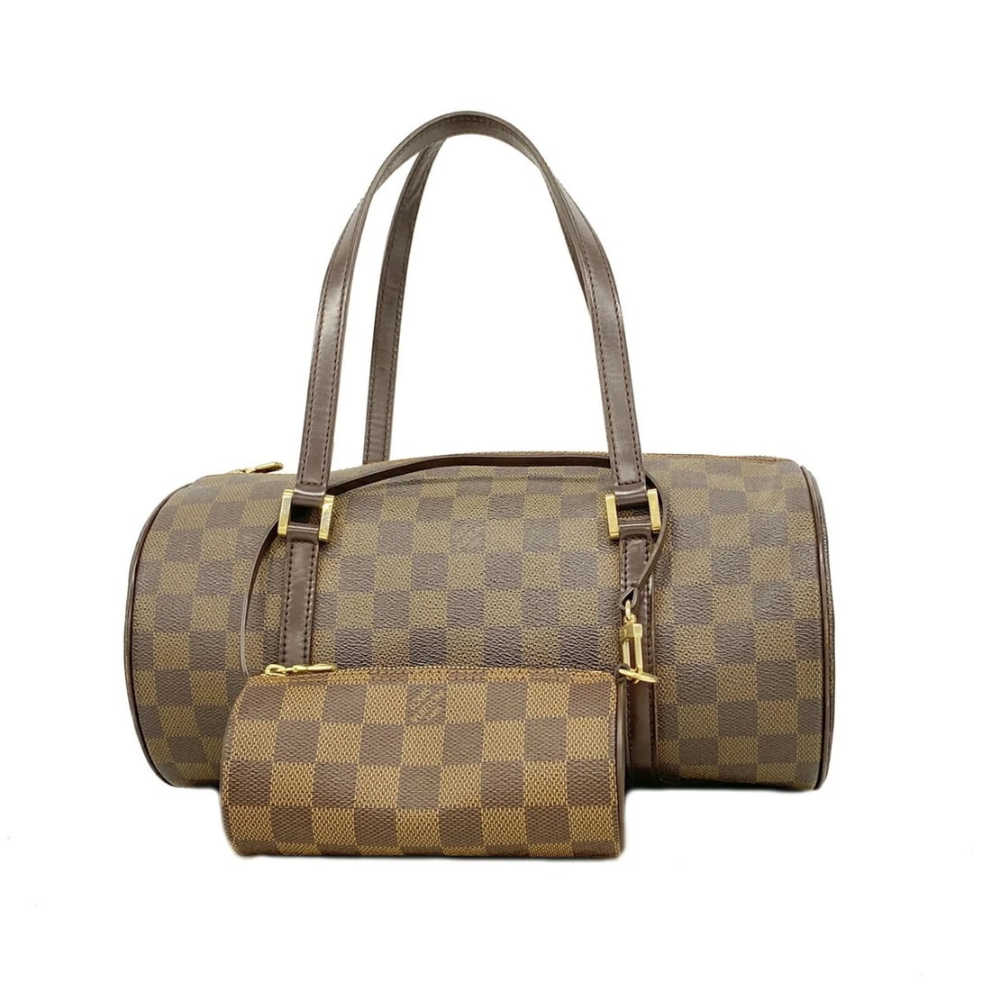 LOUIS VUITTON DAMIER PAPILLON 30 HANDBAG: Louis Vuitton Damier Papillon 30 Handbag Brand: Louis Vuitton Type/Style: Handbag Material: none Color: Ebene Size: (HxWxD) 15cm x 30.5cm x 14.5cm / 5.9inch x 12inch x 5.7inch Accessories: None