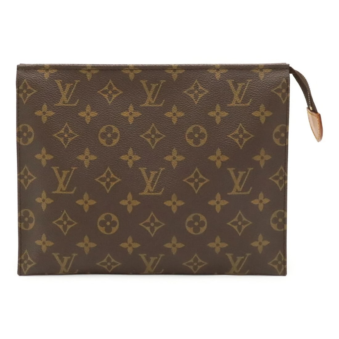 LOUIS VUITTON MONOGRAM POCHETTE TOILETTE 26 HANDBAG: Louis Vuitton Monogram Pochette Toilette 26 Handbag Brand: Louis Vuitton Type/Style: Pochette, Pouch Material: Monogram , Canvas Color: Brown Size: (HxWxD) 19.5cm x 25cm x 5.5cm / 7.67inch x 9.84inch 