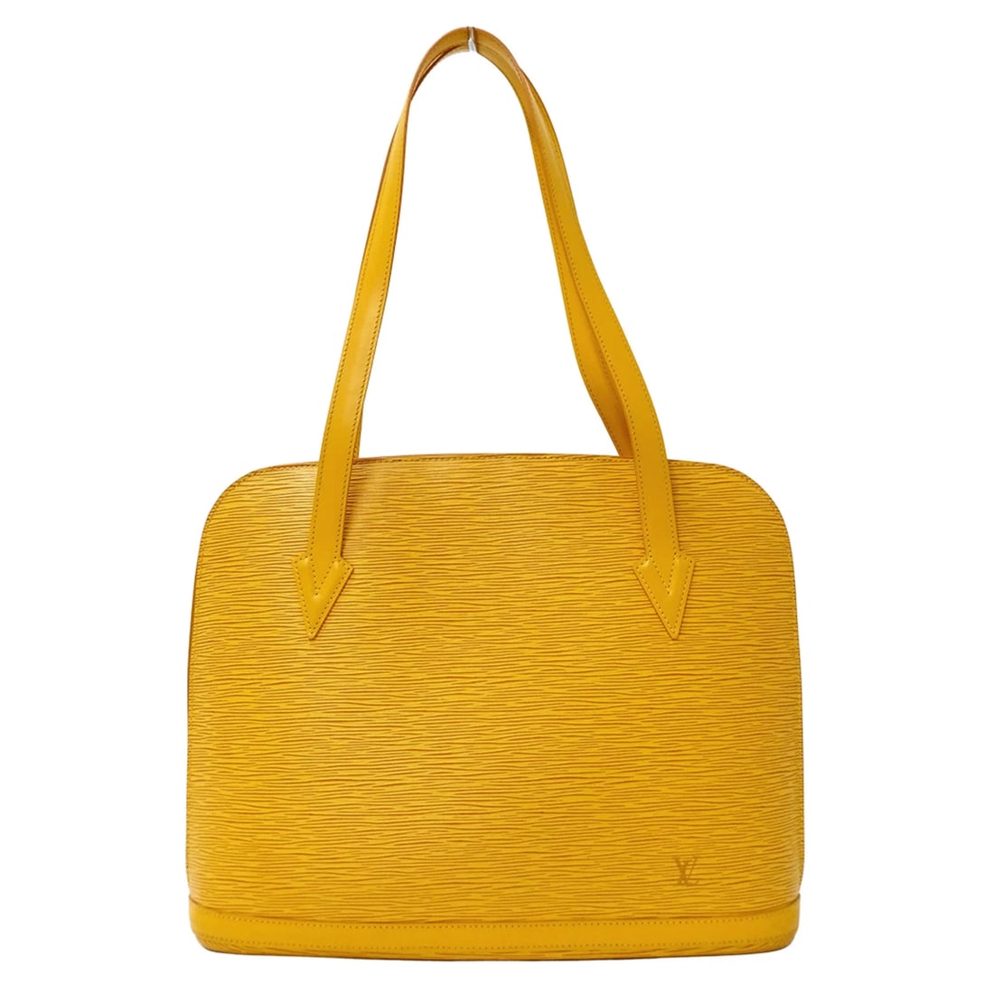 LOUIS VUITTON EPI LEATHER HANDBAG: Louis Vuitton Epi Leather Handbag Brand: Louis Vuitton Type/Style: Handbag, Shoulder bag, Tote bag Material: Epi leather Color: Galle, Yellow Size: (HxWxD) 31cm x 36.5cm x 12cm / 12.2inch x 14.37inch