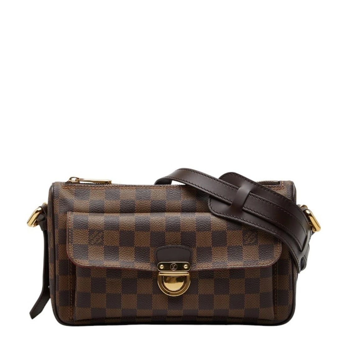 LOUIS VUITTON DAMIER RAVELLO PM SHOULDER BAG: Louis Vuitton Damier Ravello PM Shoulder Bag Brand: Louis Vuitton Type/Style: Shoulder bag Material: PVC , Leather Color: Brown Size: (HxWxD) 16cm x 25.5cm x 7.5cm / 6.29inch x 10.03inch x 2.95inch