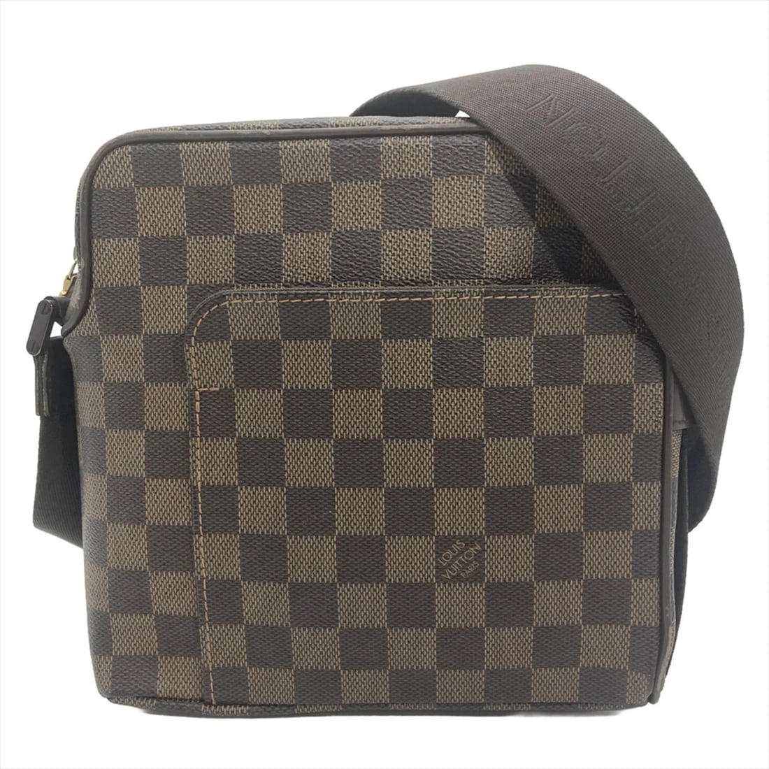 LOUIS VUITTON OLAF PM SHOULDER BAG, DAMIER EBENE: Louis Vuitton Olaf PM Shoulder Bag, Damier Ebene Brand: Louis Vuitton Type/Style: Shoulder bag Material: Damier Canvas Color: Brown, Damier Canvas, Ebene Size: (HxWxD) 20cm x 20cm x 8cm / 7.87inch x 7