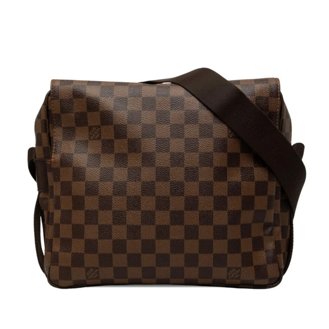 LOUIS VUITTON DAMIER NAVIGLIO CROSSBODY SHOULDER BAG: Louis Vuitton Damier Naviglio Crossbody Shoulder Bag Brand: Louis Vuitton Type/Style: Shoulder bag Material: PVC , Leather Color: Brown Size: (HxWxD) 24cm x 27cm x 8.5cm / 9.44inch x 10.62inch x