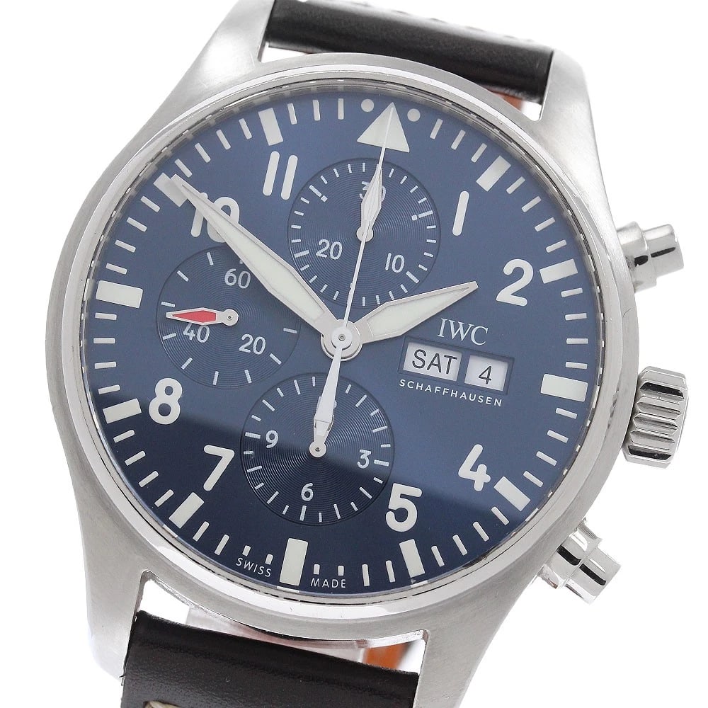 IWC SCHAFFHAUSEN PILOT'S WATCH PETITE PRINCE AUTOMATIC WATCH: IWC SCHAFFHAUSEN Pilot's Watch Petite Prince Automatic Watch Brand: IWC SCHAFFHAUSEN Type/Style: Wristwatch Material: Band Material leather, Case Material Stainless Steel Color: Band Color Brown /