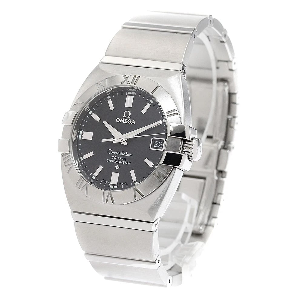 OMEGA CONSTELLATION DOUBLE EAGLE BLACK DIAL AUTOMATIC WATCH - 2