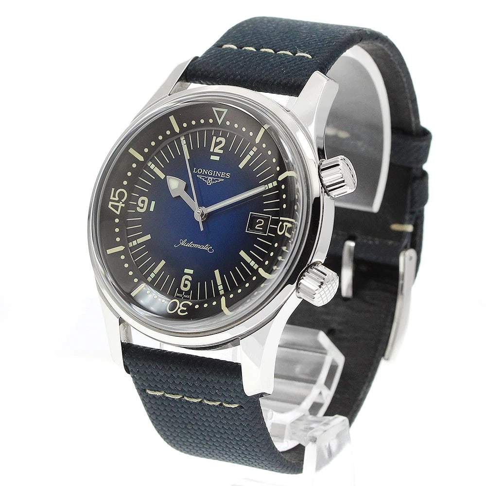 LONGINES LEGEND DIVER DATE NAVY DIAL AUTOMATIC WATCH - 2