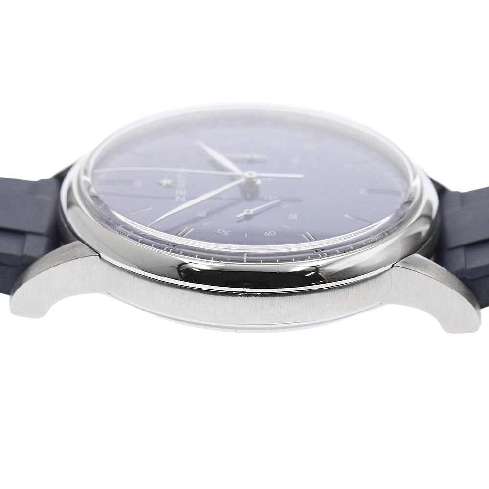 ZENITH ELITE CHRONOGRAPH NAVY DIAL AUTOMATIC WATCH - 4
