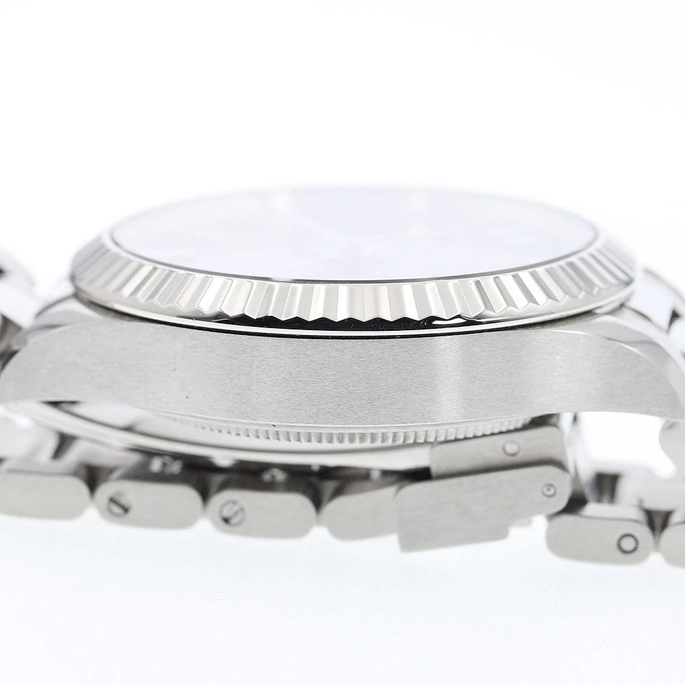 TUDOR STYLE DATE BLACK DIAL AUTOMATIC WATCH - 5