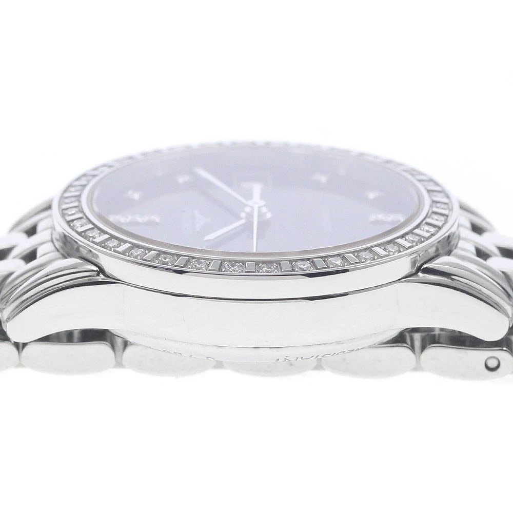 LONGINES FLAGSHIP DIAMOND BEZEL DATE BLACK DIAL AUTOMATIC WATCH - 4