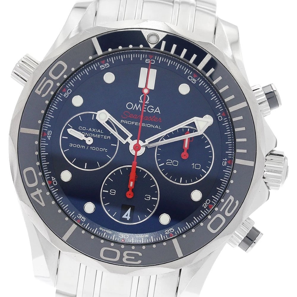 OMEGA SEAMASTER CO-AXIAL AUTOMATIC WATCH: OMEGA Seamaster Co-Axial Automatic Watch Brand: OMEGA Type/Style: Wristwatch Material: Band Material Stainless Steel, Case Material Stainless Steel Color: Band Color Silver, Case Color Silver, Dial Co