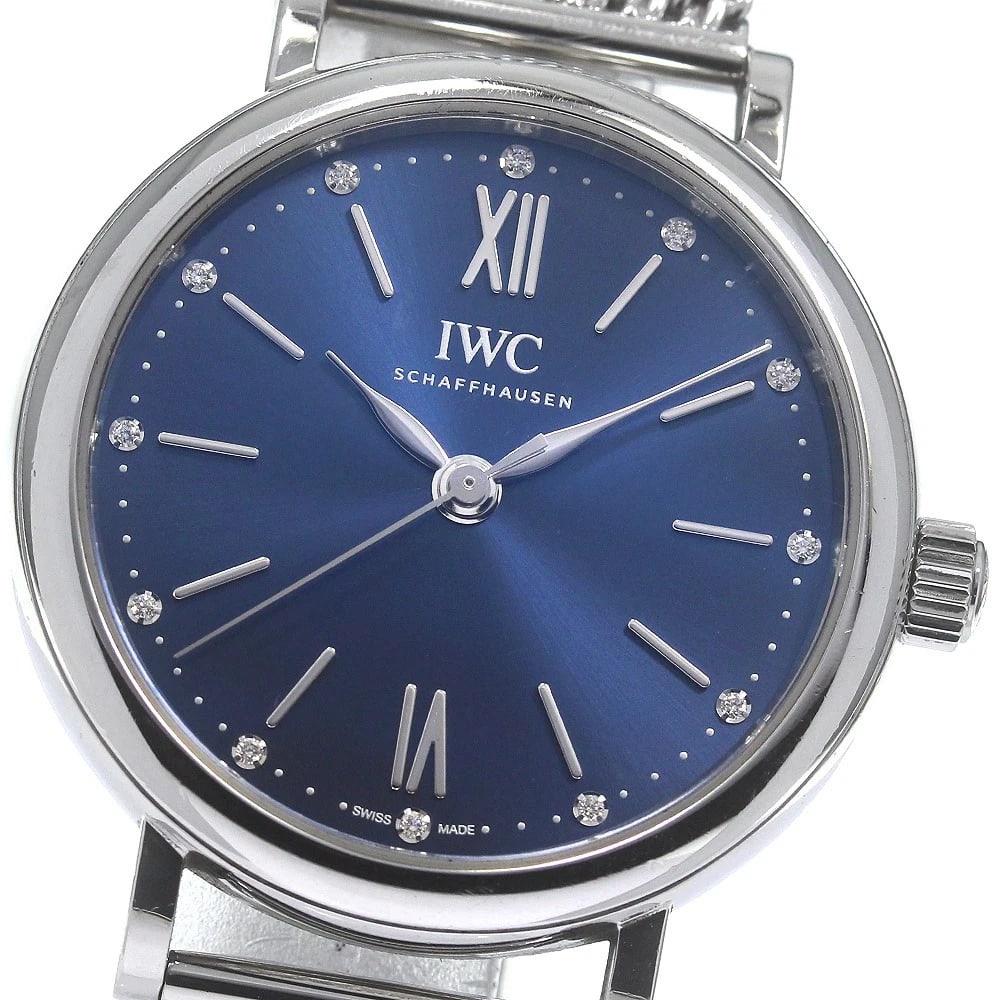 IWC SCHAFFHAUSEN PORTOFINO AUTOMATIC 34 DIAMOND WATCH: IWC SCHAFFHAUSEN Portofino Automatic 34 diamond Watch Brand: IWC SCHAFFHAUSEN Type/Style: Wristwatch Material: Band Material Stainless Steel, Case Material Stainless Steel Color: Band Color Silver,