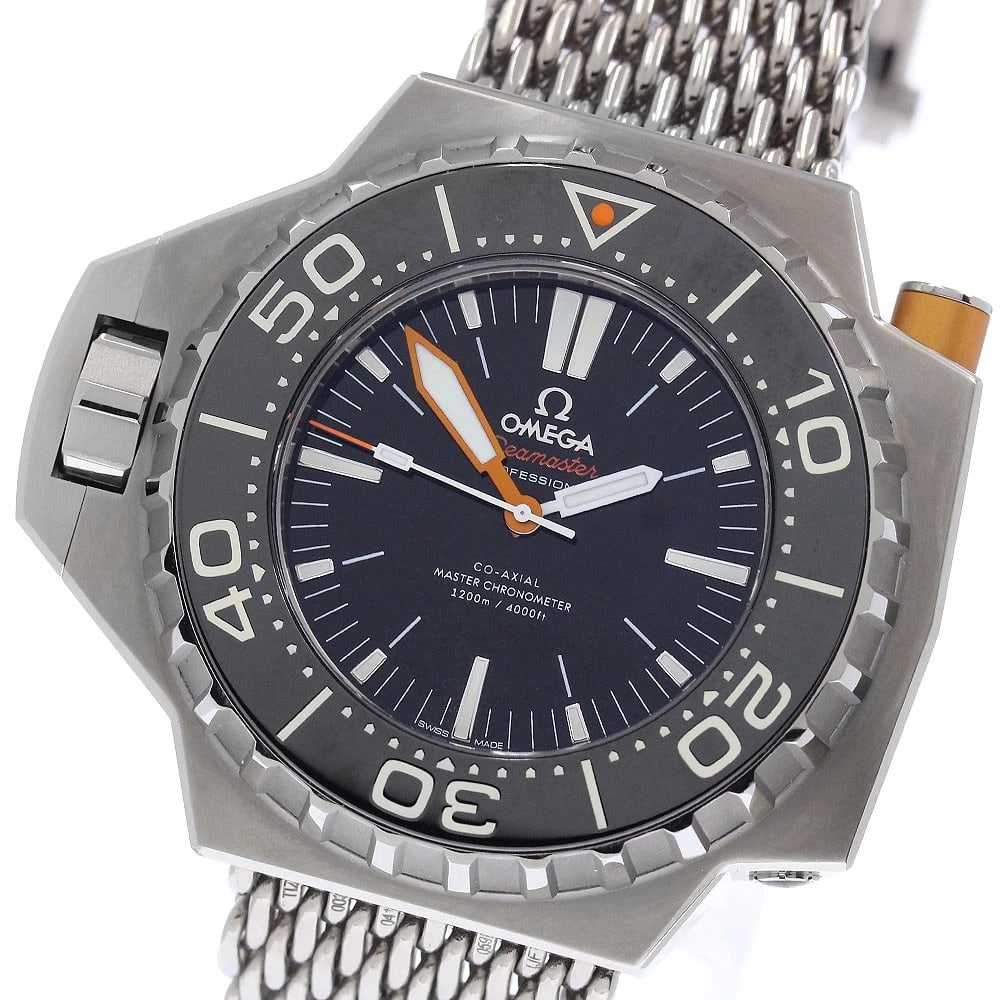 OMEGA SEAMASTER PROPROF AUTOMATIC WATCH: OMEGA Seamaster Proprof Automatic Watch Brand: OMEGA Type/Style: Wristwatch Material: Band Material titanium, Case Material titanium Color: Band Color Silver, Case Color Silver, Dial Color black Size: