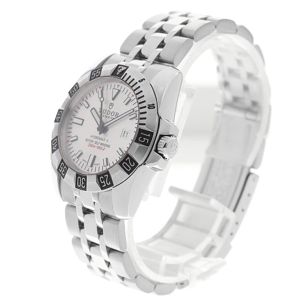 TUDOR HYDRO NOTE II DATE SILVER DIAL AUTOMATIC WATCH - 2
