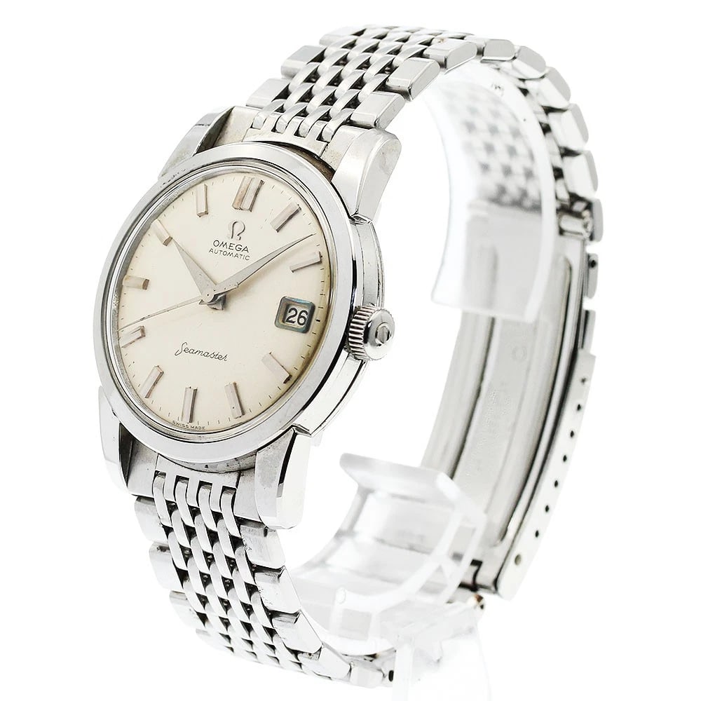 OMEGA SEAMASTER DATE CAL.SILVER DIAL AUTOMATIC WATCH - 2